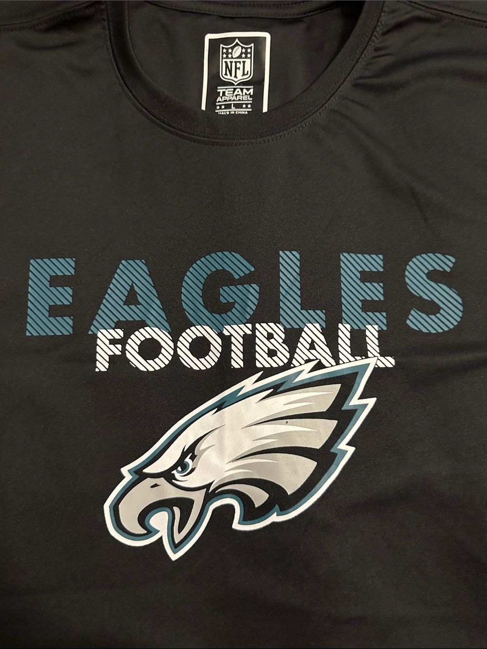 NFL Philadelphia Eagles Black Performance Tee men’s t-shirt